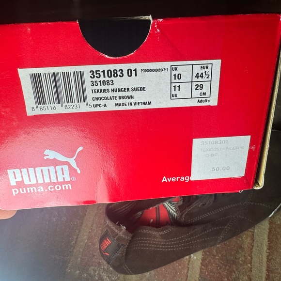 Puma Tekkies Suede Chocolate Men’s Size 11 Sneakers - Picture 7 of 7
